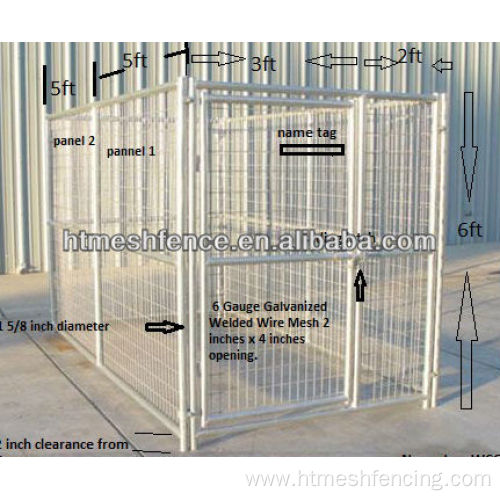 Hot Dipped Galvanized Cage Pet Kennel